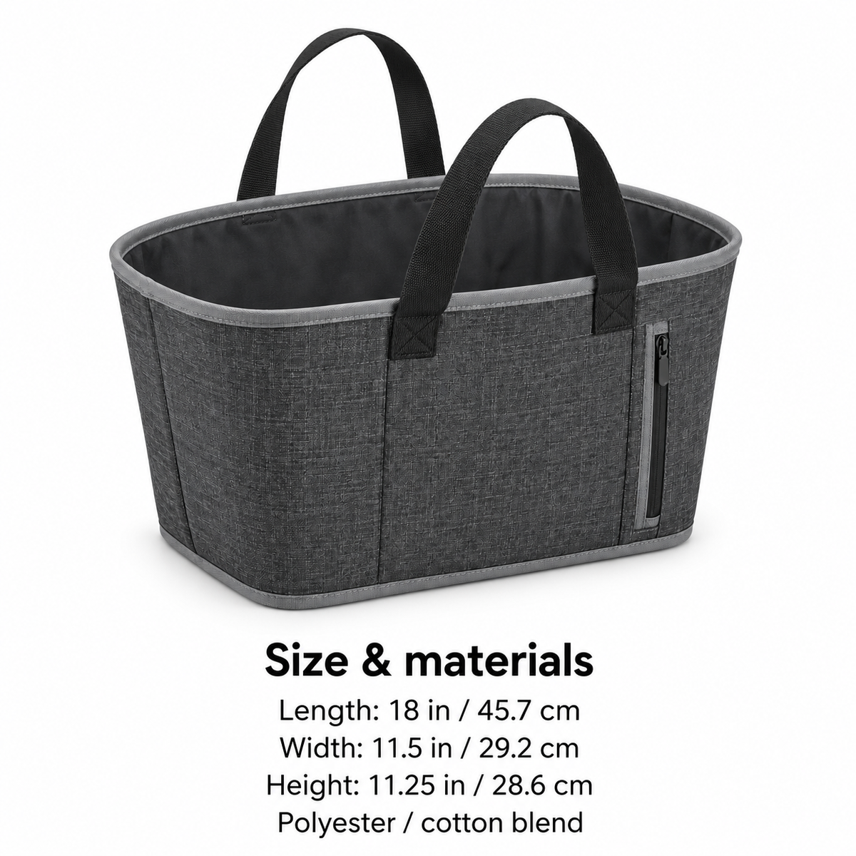Fold-Flat Grocery Basket Tote