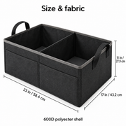 Two-Bay Foldable Trunk Organizer