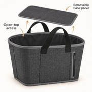 Fold-Flat Grocery Basket Tote