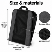 Mesh-Panel Travel Shoe Sack